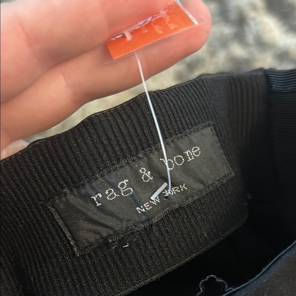 Rag & Bone Black Skinny Pants Seam Detail - Picture 2 of 4